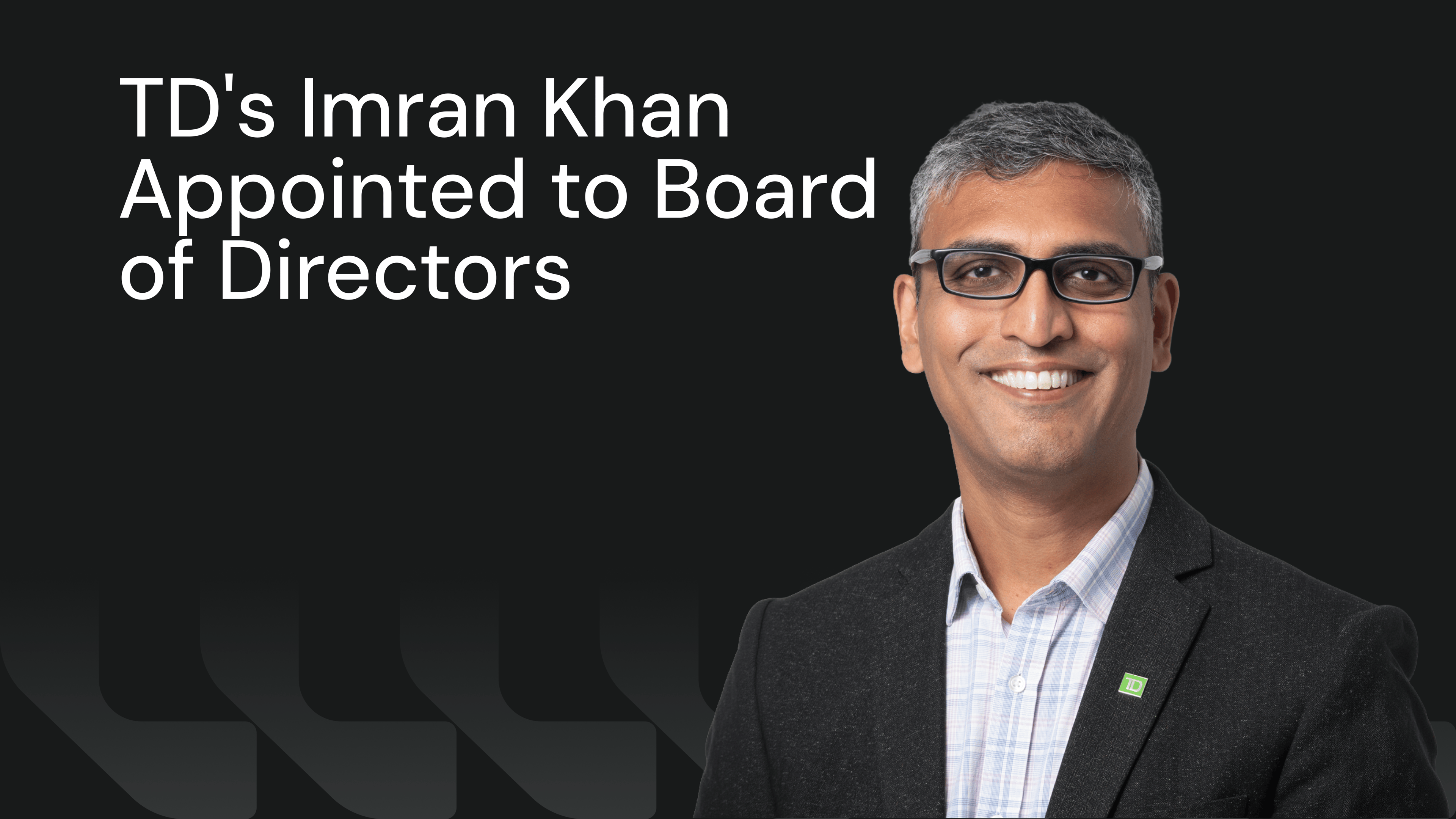 Synteq Appoints TD's Imran Khan to Its Board of Directors